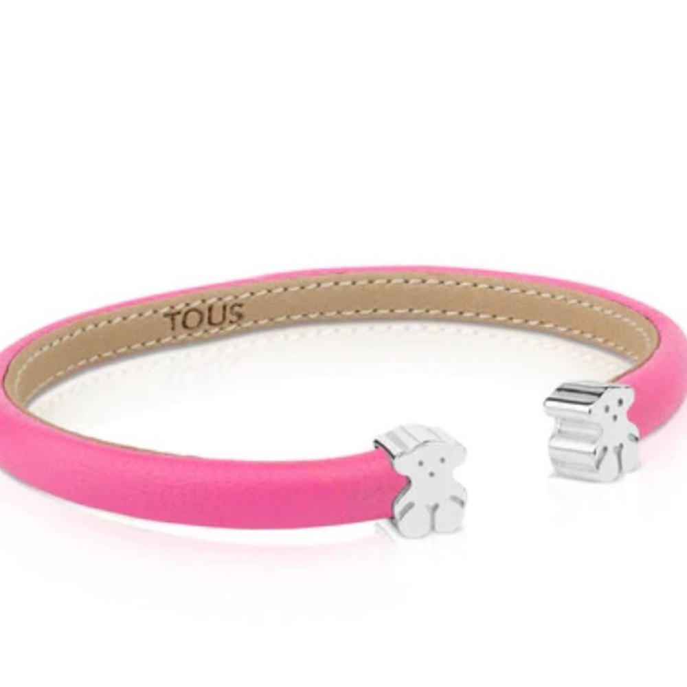 TOUS Silver Leather Bracelet
